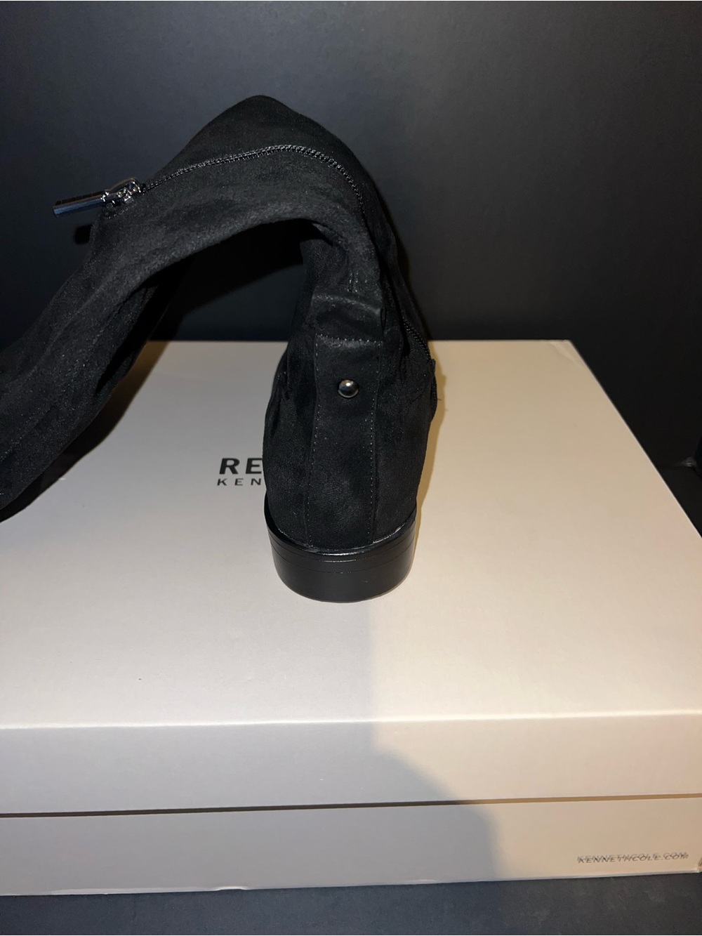 Reaction by Kenneth Cole Black Over-the-Knee Zip Boot - Picture 2 of 3